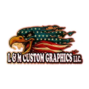 L & M Custom Graphics logo