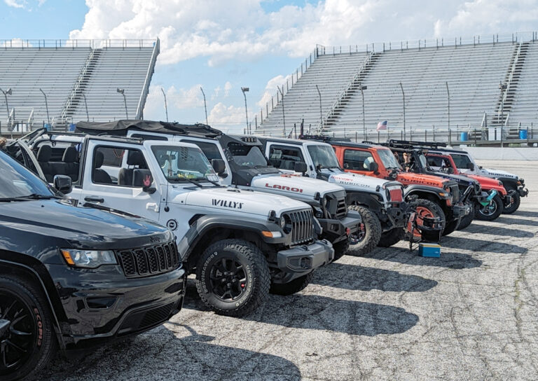 Toledo Speedway Hype event jeeps